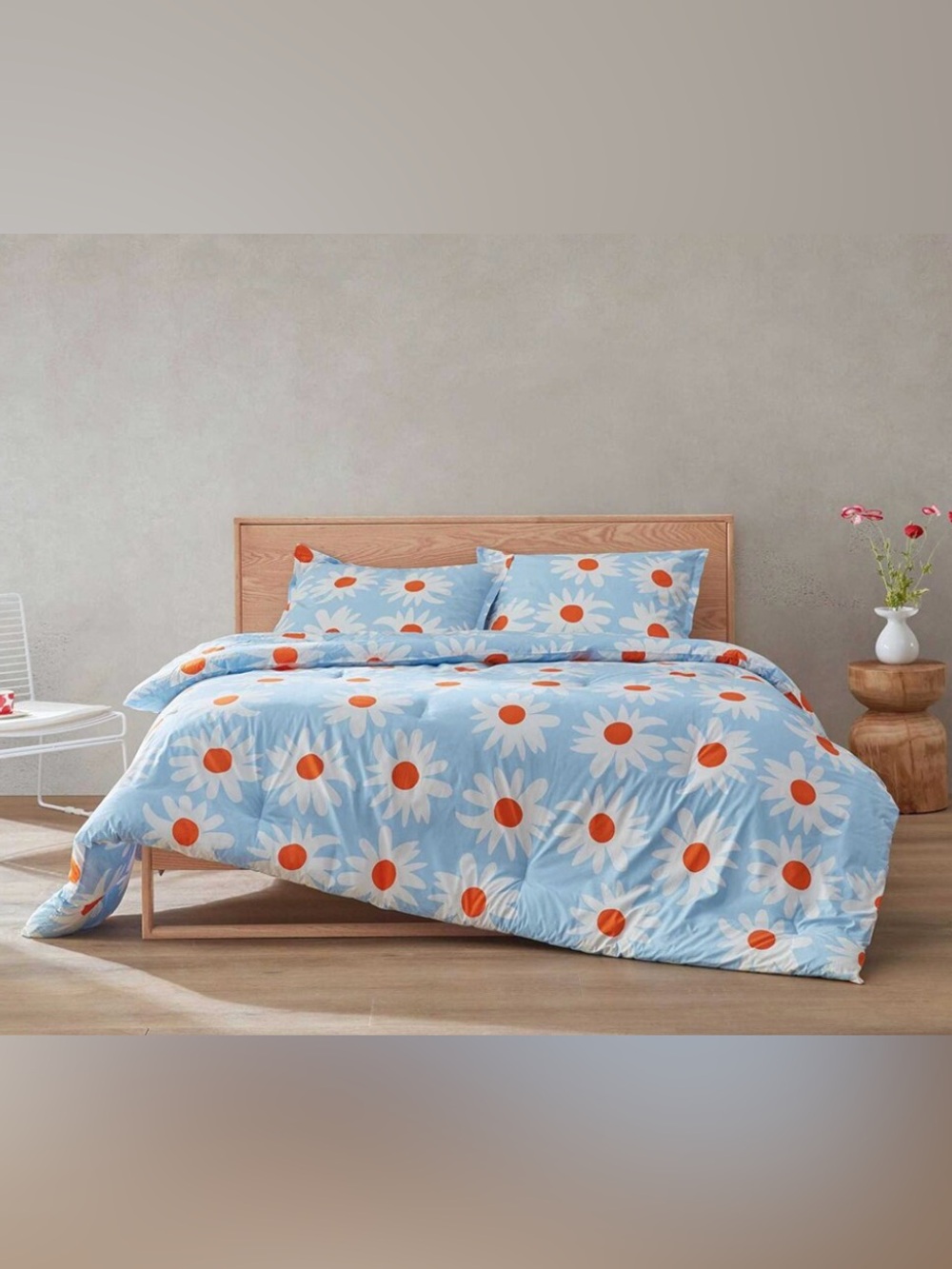 MARIMEKKO Rakastaa Ei Rakasta Cotton 3-Pc. Comforter Set NEW